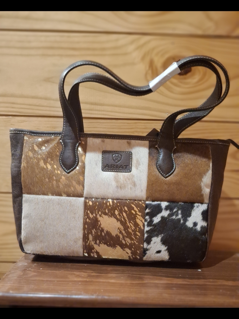 Ariat Brown Cowhide Conceal & Carry Leather Bag